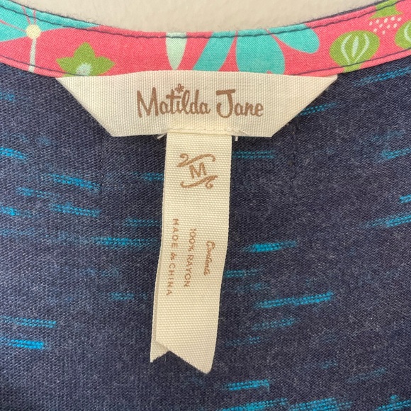 Matilda Jane Curtain Call Blue Maxi Dress Size Medium - Picture 4 of 7